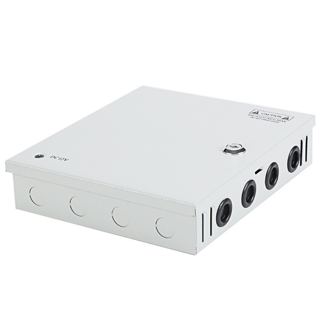 180W 15A 9CH DC12V Output Switch Mode CCTV Distribution Box Portable Power Supply For IR Camera Monitoring Equipment LED Tape Lights 180W 15A 9CH DC12V Output Switch Mode CCTV Distribution Box Portable Power Supply For IR Camera Monitoring Equipment LED Tape Lights